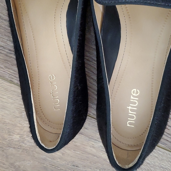 Women's Genuine Calf Fur & Leather Pumps, Nuture - Picture 2 of 9